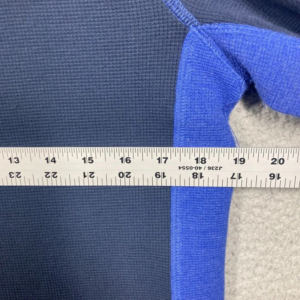 Banana Republic Thermal Waffle Knit Shirts Mens Medium Blue Lot of 2 Long Sleeve